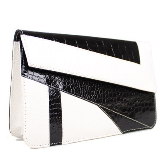 Pu Leather Clutch Handbags And Purse Wallet Crossbody Shoulder Party C :> - Picture 1 of 7